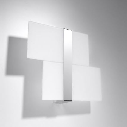 Wandleuchte MASSIMO 2xG9/40W/230V weiß/glänzendes Chrom