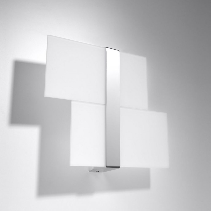 Wandleuchte MASSIMO 2xG9/40W/230V weiß/glänzendes Chrom