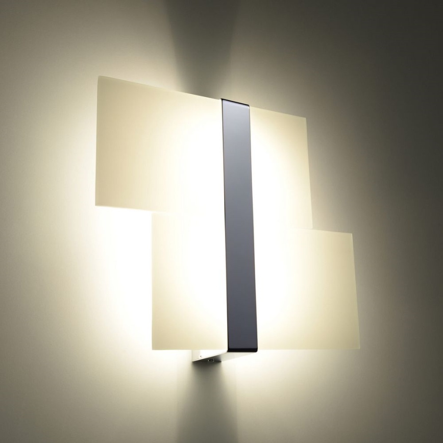 Wandleuchte MASSIMO 2xG9/40W/230V weiß/glänzendes Chrom