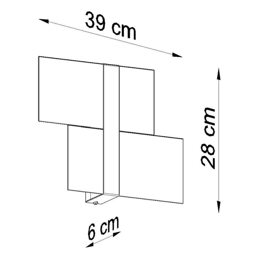 Wandleuchte MASSIMO 2xG9/40W/230V weiß/glänzendes Chrom