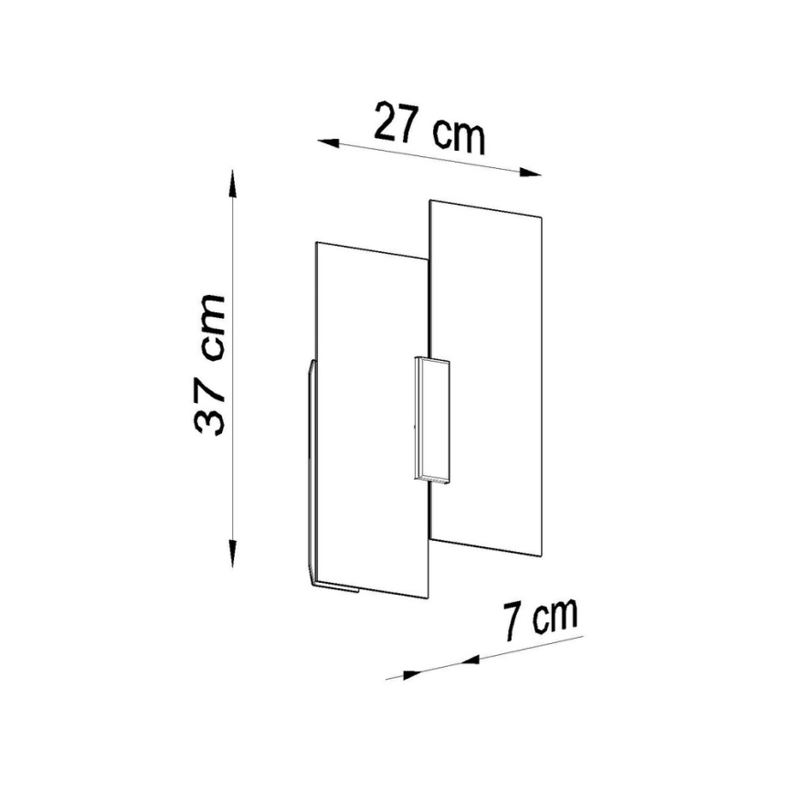 Wandleuchte FABIANO 2xE27/60W/230V weiß/glänzendes Chrom