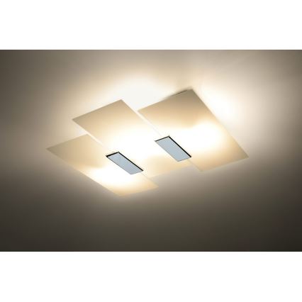 Deckenleuchte FABIANO 3xE27/60W/230V weiß/glänzendes Chrom