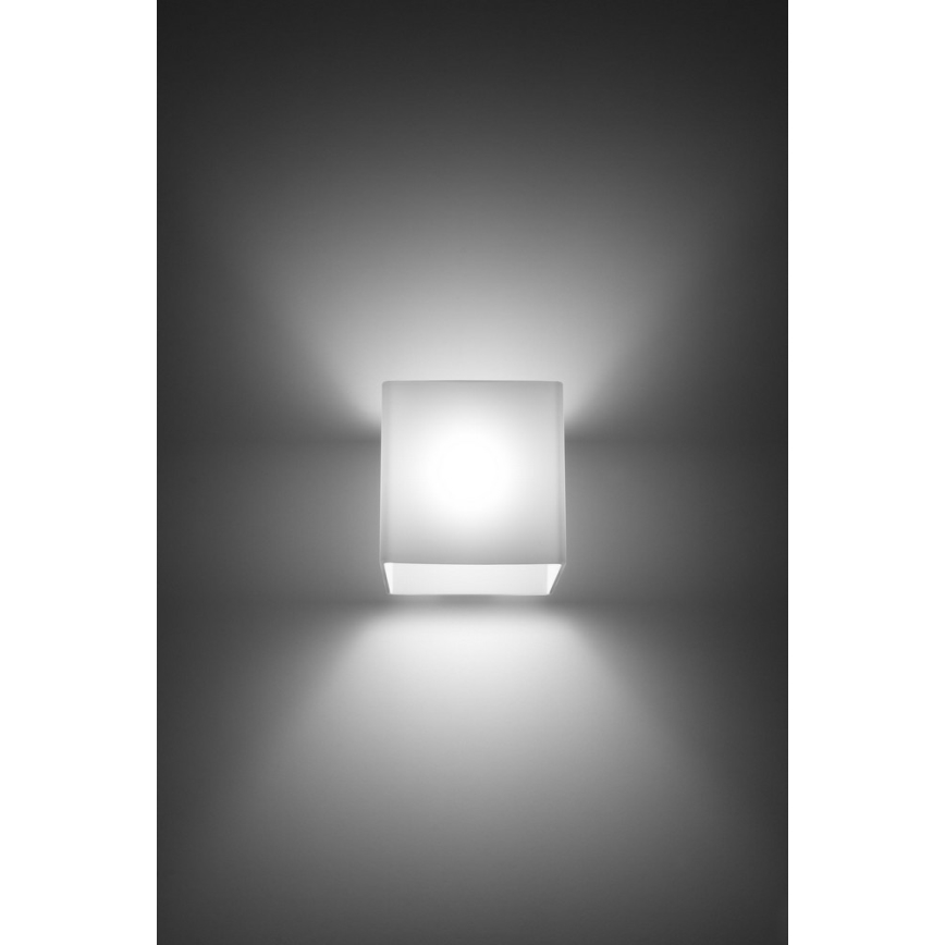 Wandstrahler RICO 1xG9/40W/230V Glas/weiß