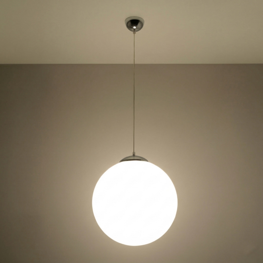 Pendelleuchte UGO 1xE27/15W/230V Ø 40 cm weiß