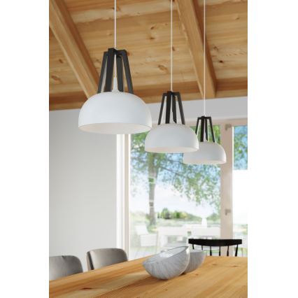 Hängeleuchte CASCO 1xE27/60W/230V d 30 cm Birke/Buche