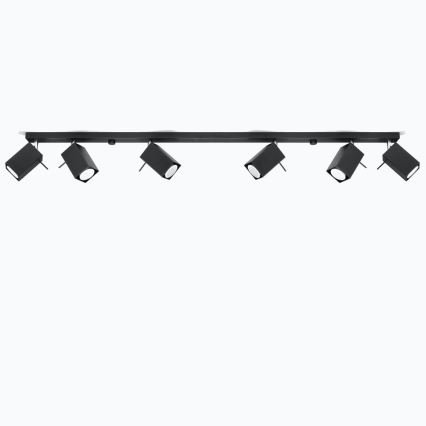 Einbauleuchte MERIDA 6xGU10/40W/230V Schwarz