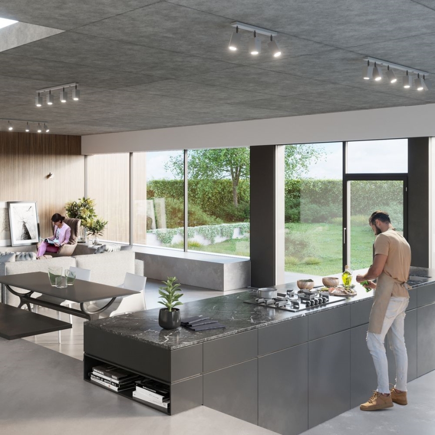 Punktstrahler MERIDA 4xGU10/40W/230V grau