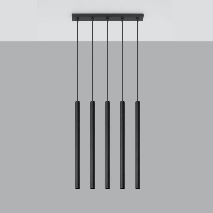 Hängeleuchte an Schnur PASTELO 5xG9/8W/230V schwarz