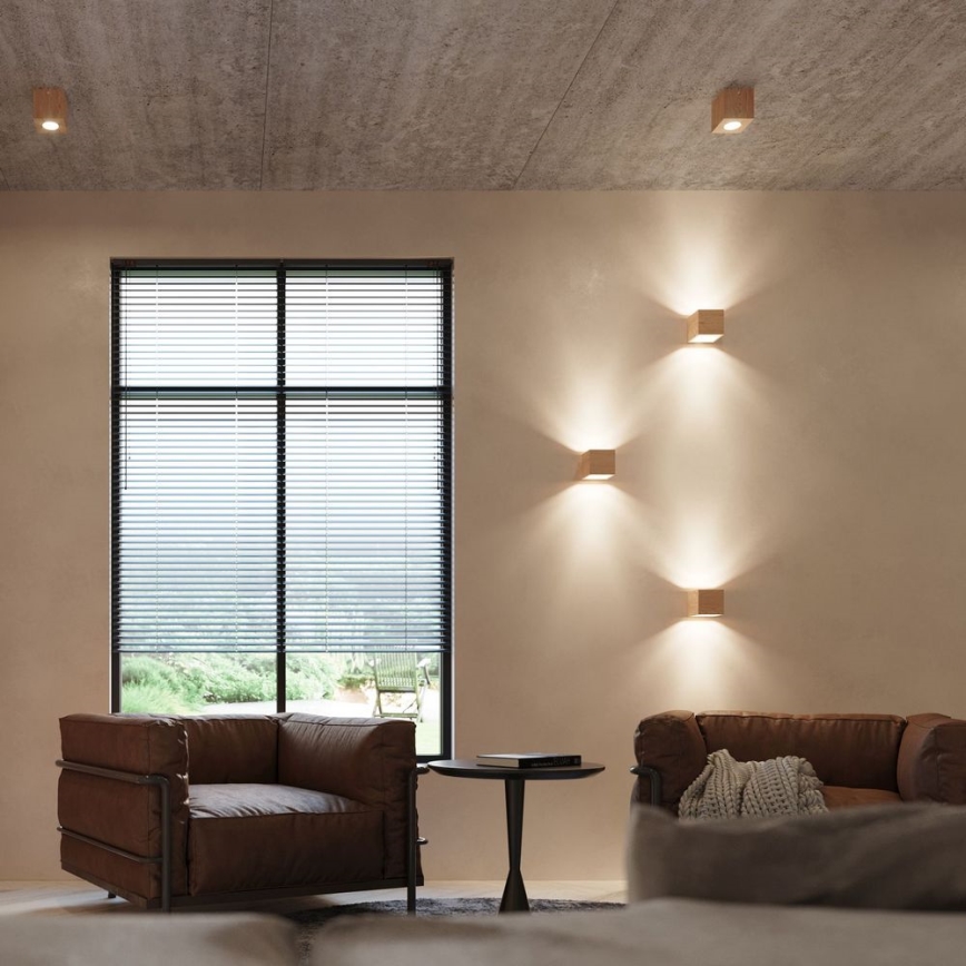 Sollux SL.0493 - Deckenleuchte QUAD 1xGU10/40W/230V Holz