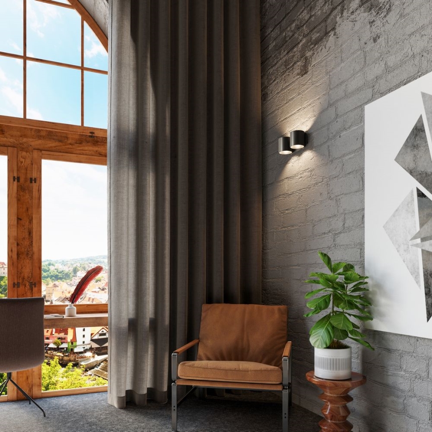 Wandleuchte ORBIS 2xG9/40W/230V Schwarz