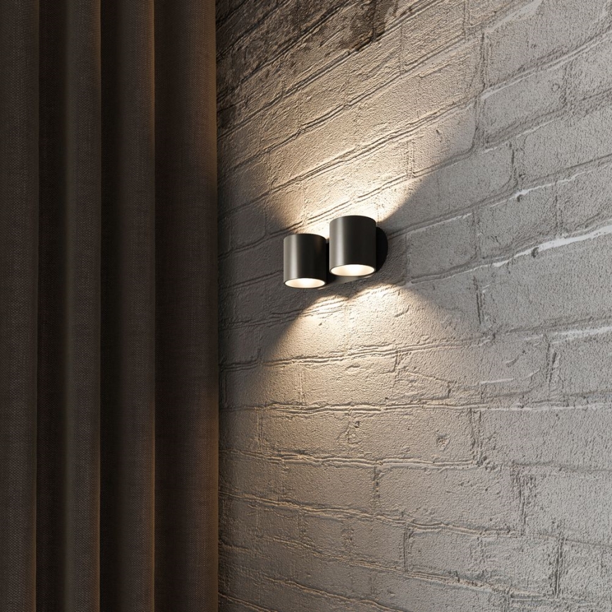 Wandleuchte ORBIS 2xG9/40W/230V Schwarz