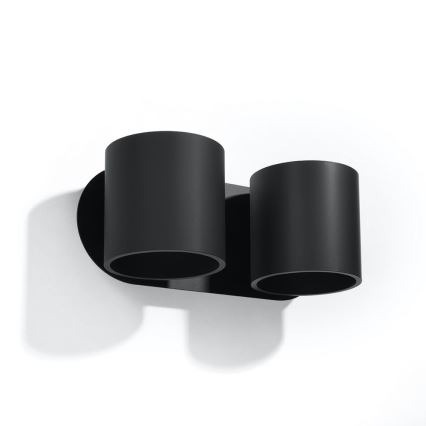 Wandleuchte ORBIS 2xG9/40W/230V Schwarz