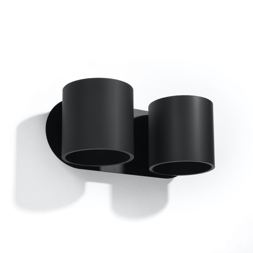 Wandleuchte ORBIS 2xG9/40W/230V Schwarz