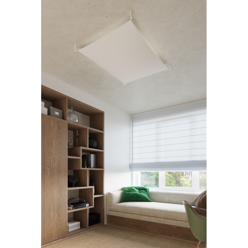 LED Deckenleuchte LUNA 2xG13/8,5W/230V 80x105 cm weiß