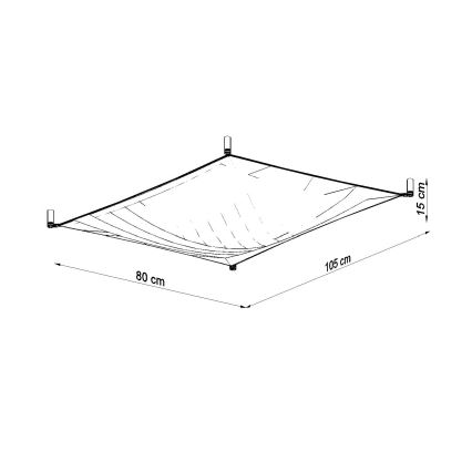 LED Deckenleuchte LUNA 2xG13/8,5W/230V 80x105 cm weiß