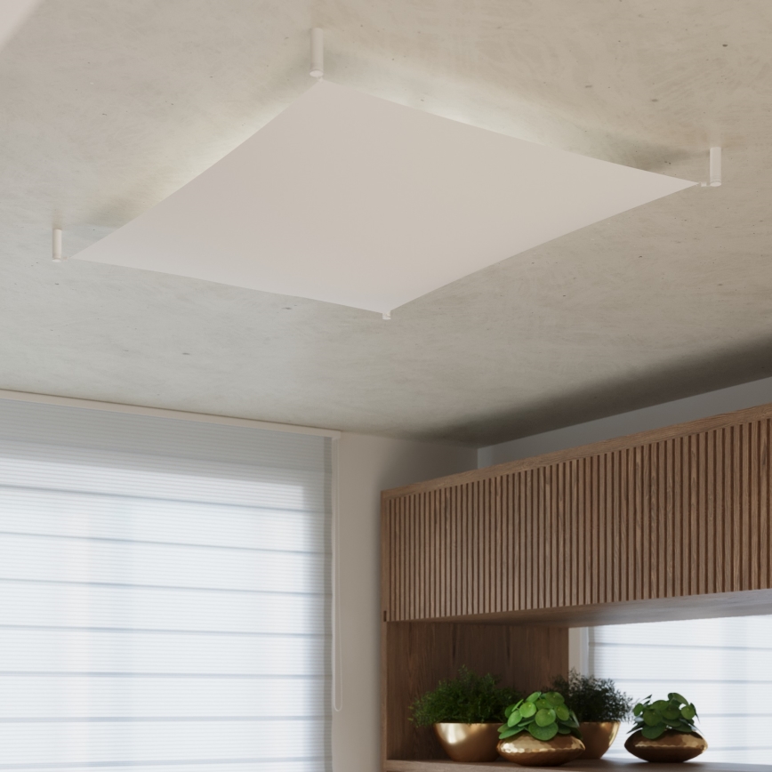 LED-Deckenleuchte LUNA 6xG13/8,5W/230V 14x14 cm weiß
