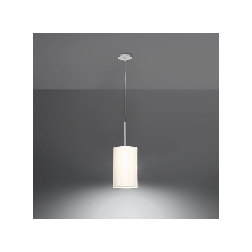 Kronleuchter an Schnur OTTO 1xE27/60W/230V d. 15 cm weiß