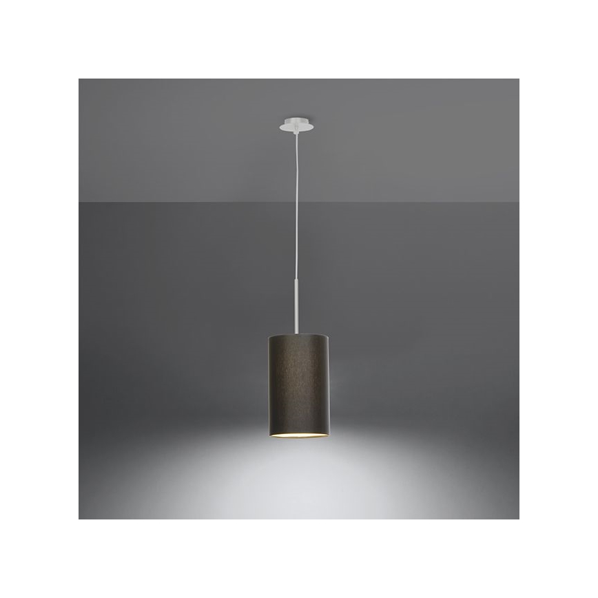 Kronleuchter an Schnur OTTO 1xE27/60W/230V d. 15 cm schwarz