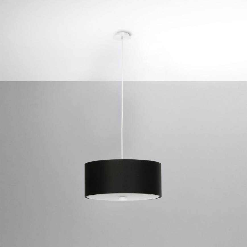Hängeleuchte an Schnur SKALA 3xE27/60W/230V d 30 cm schwarz