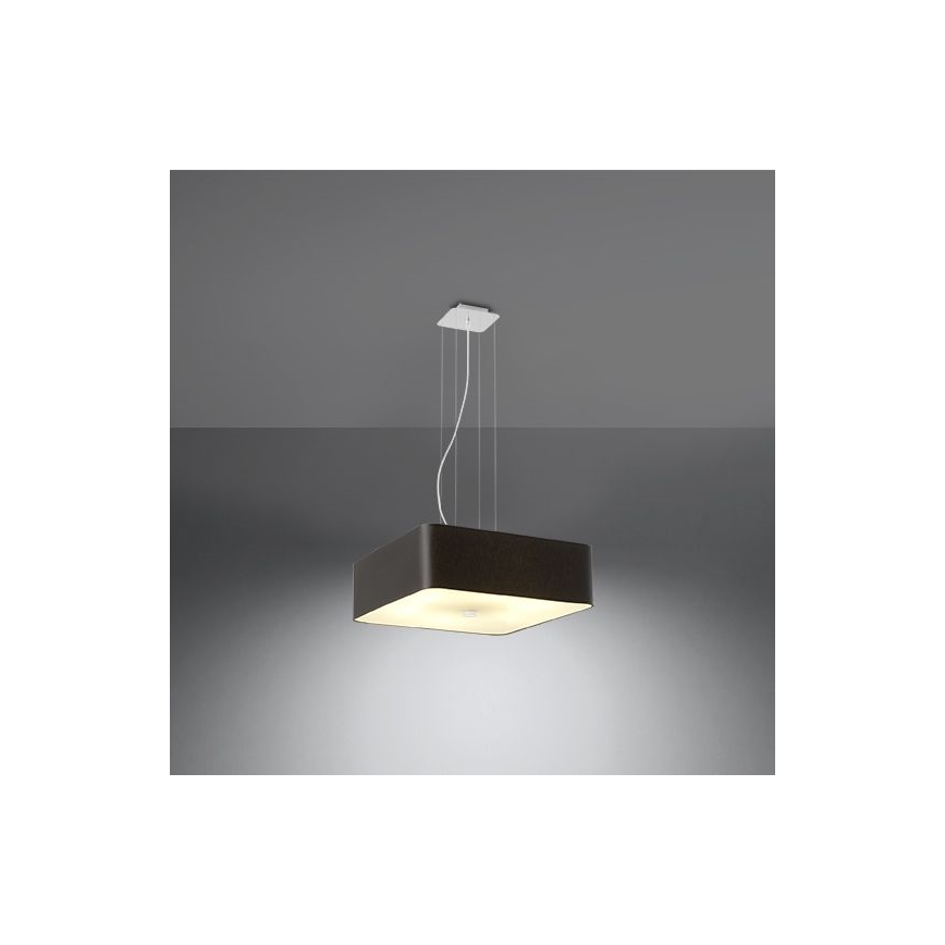 Kronleuchter an Schnur LOKKO 5xE27/60W/230V 45 cm schwarz