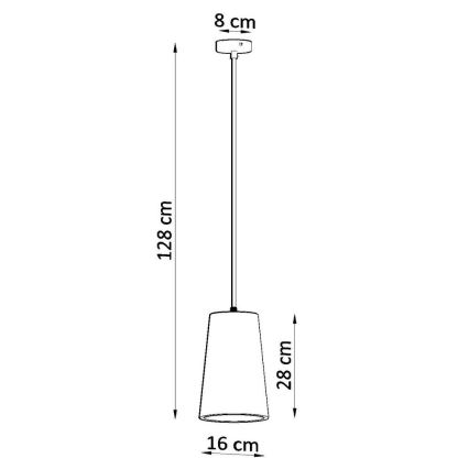 Hängeleuchte GULCAN 1xE27/15W/230V