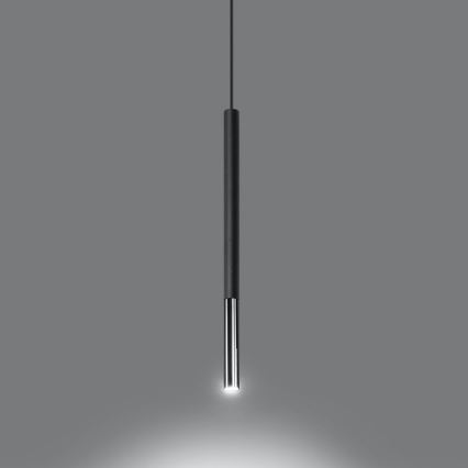 Hängeleuchte MOSAIC 1xG9/12W/230V schwarz/glänzendes Chrom