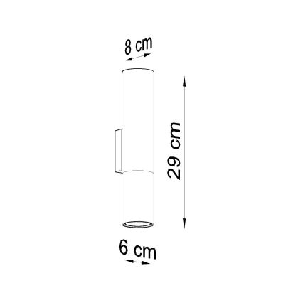 Wandleuchte LOOPEZ 2xGU10/10W/230V schwarz/golden