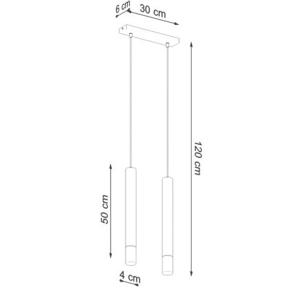 Hängeleuchte VIZIER 2xG9/40W/230V weiß