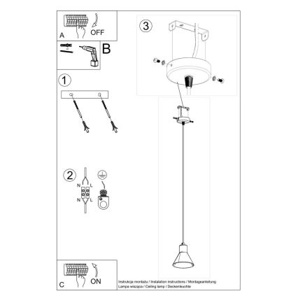 Hängeleuchte TAZILA 1xES111/60W/230V weiß