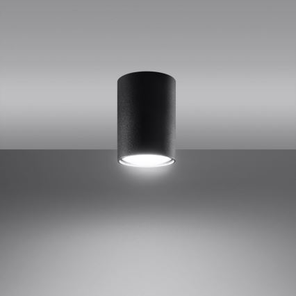 Strahler LAGOS 1xGU10/10W/230V 10 cm schwarz