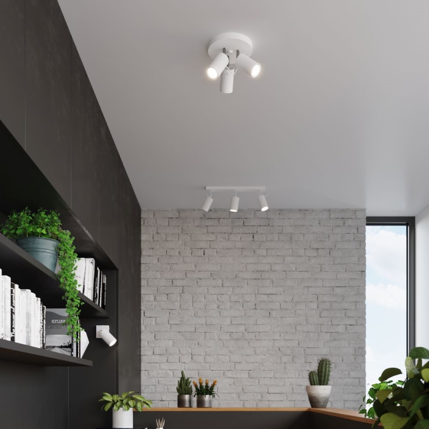 Strahler RING 3xGU10/10W/230V weiß