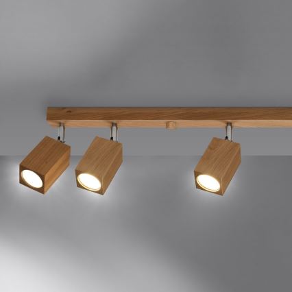 Spotlight KEKE 6xGU10/40W/230V Eiche