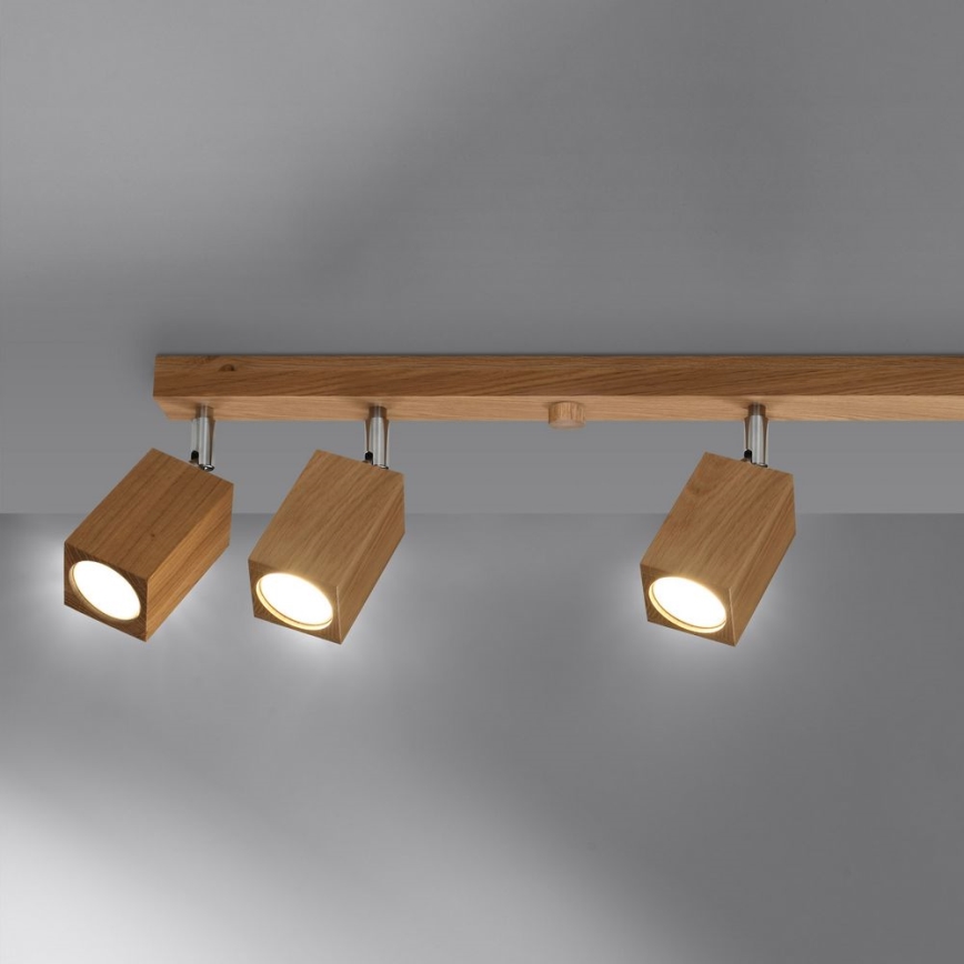 Spotlight KEKE 6xGU10/40W/230V Eiche