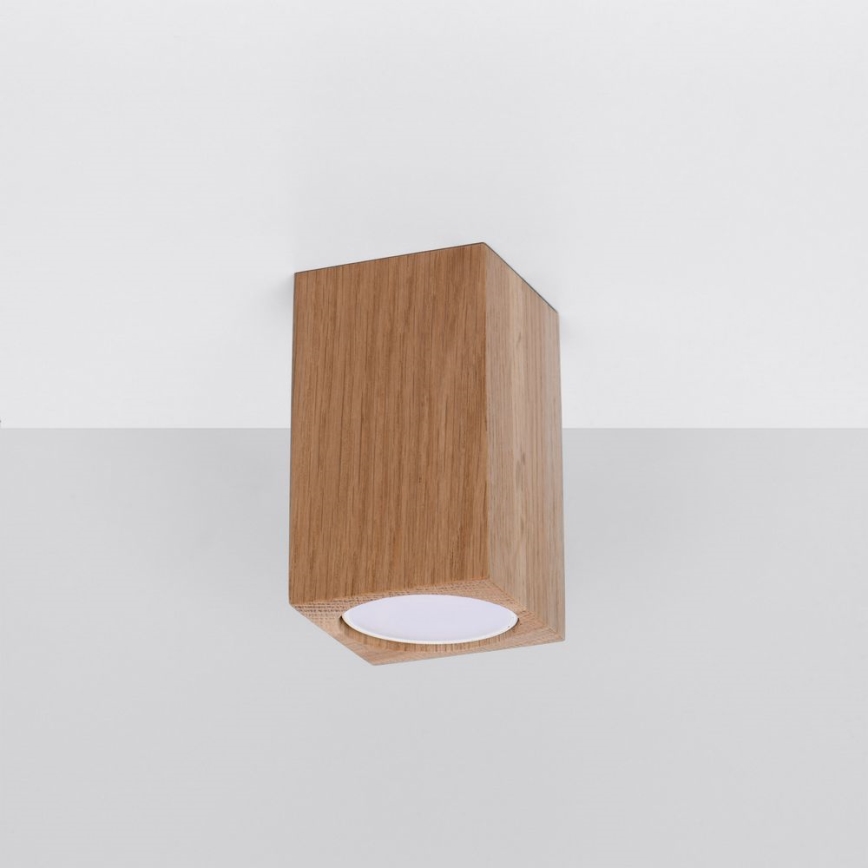 Spotlight KEKE 1xGU10/40W/230V 10 cm Eiche