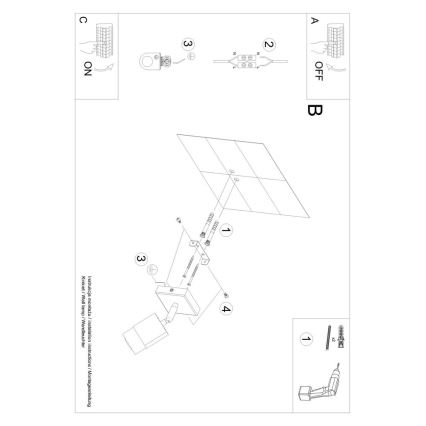 Wand-Spotleuchte NERO 1xGU10/40W/230V schwarz/chrom glänzend