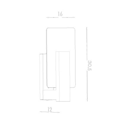 Wandleuchte LAPPO 1xE14/10W/230V Wenge