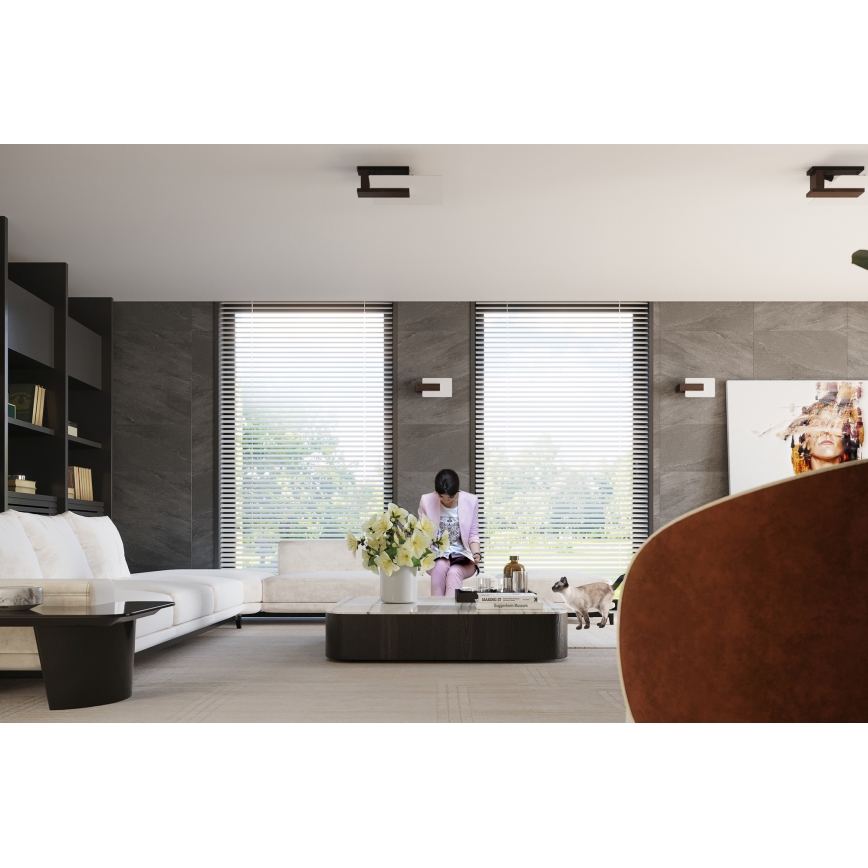 Deckenleuchte LAPPO 2xE27/15W/230V Wenge