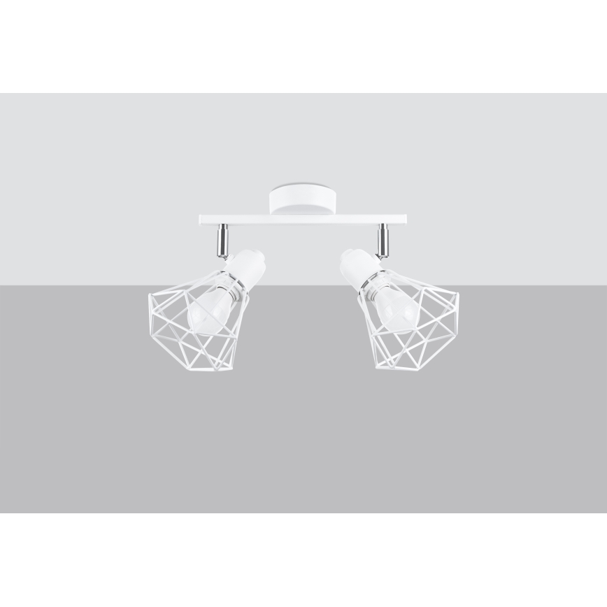 Spotlight ARTEMIS 2xE14/40W/230V Weiß