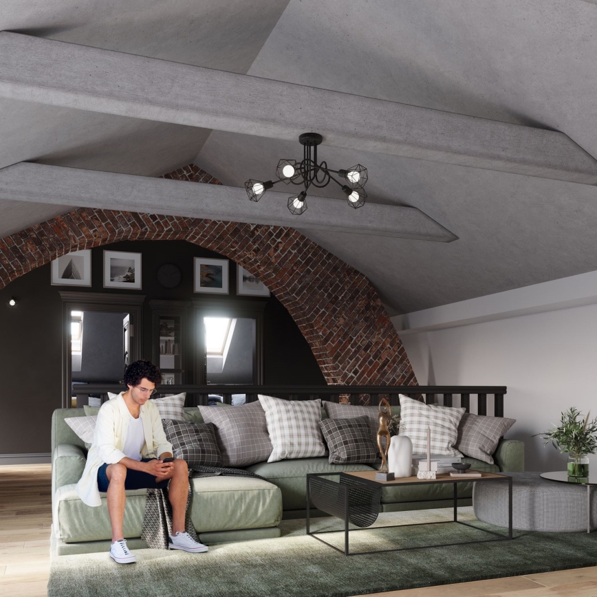 Wandleuchte ARTEMIS 1xE14/40W/230V schwarz