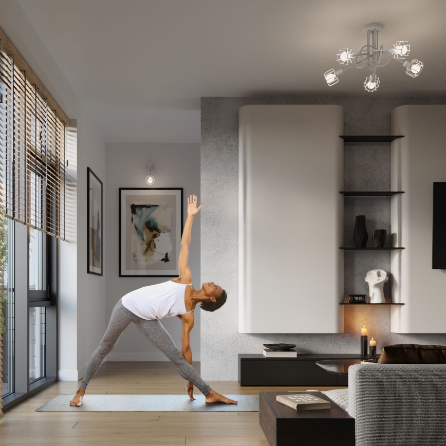 Wandleuchte BELUCI 1xE14/40W/230V Weiß