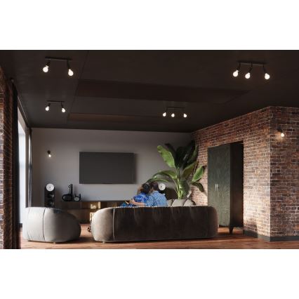 Wandleuchte FORNES 1xE27/60W/230V Schwarz