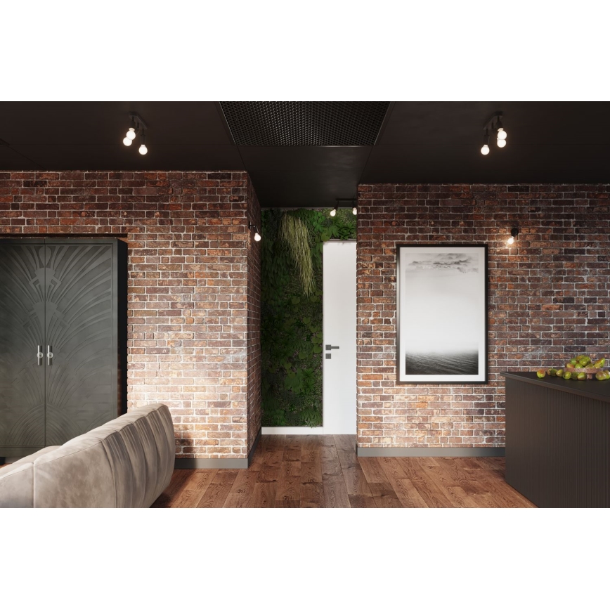 Wandleuchte FORNES 1xE27/60W/230V Schwarz