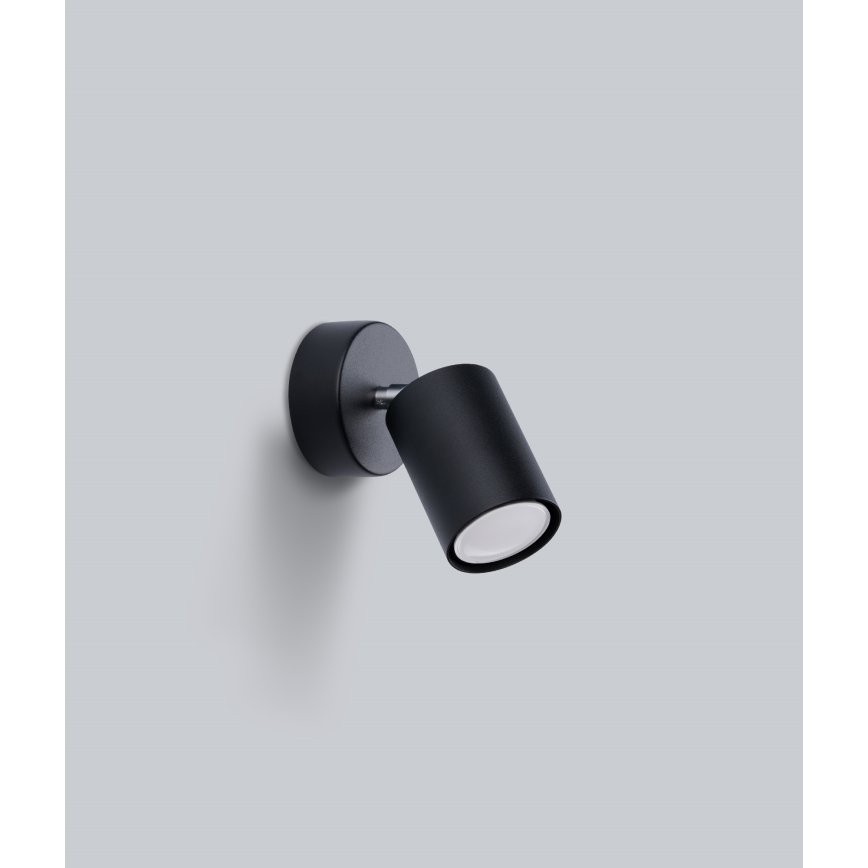 Wandleuchte LEMMI 1xGU10/40W/230V Schwarz