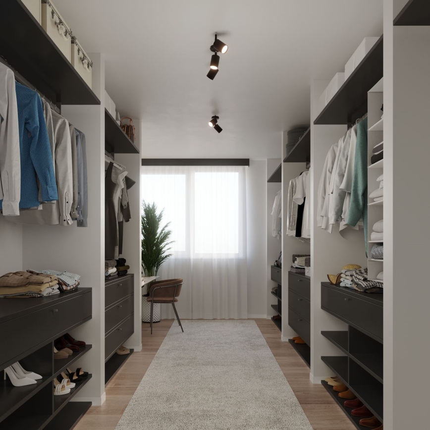 LED-Strahler LEMMI 2xGU10/40W/230V schwarz