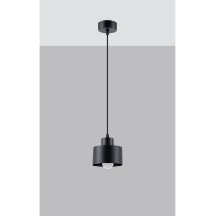 Deckenleuchte an Kabel SAVAR 1xE27/60W/230V schwarz