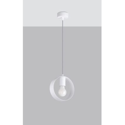 Deckenleuchte an Kabel TITRAN 1xE27/60W/230V Weiß