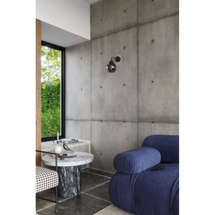 Wandleuchte ALINO 1xE27/60W/230V schwarz