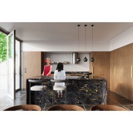 Deckenleuchte an Kabel ALINO 1xE27/60W/230V schwarz