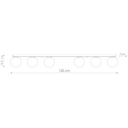 Deckenleuchte YOLI 6xG9/12W/230V weiß