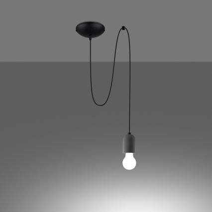 Hängeleuchte NESO 1xE27/15W/230V Spinne Beton